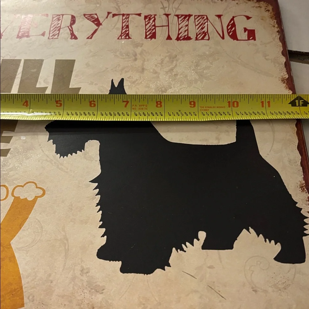 Inspirational Dog Silhouette Wall Art - Black and Tan
